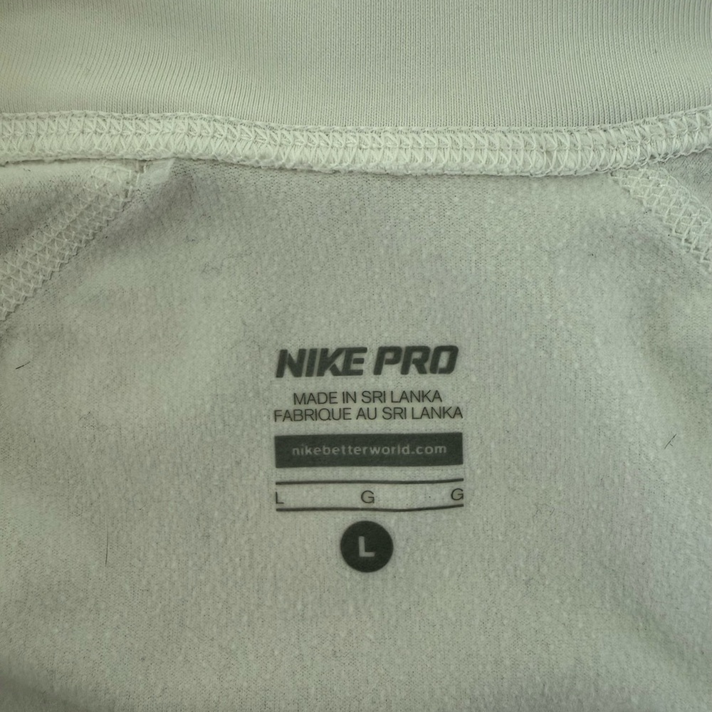 Nike White Quarter-Zip Long Sleeve Shirt - Picture 4 of 5